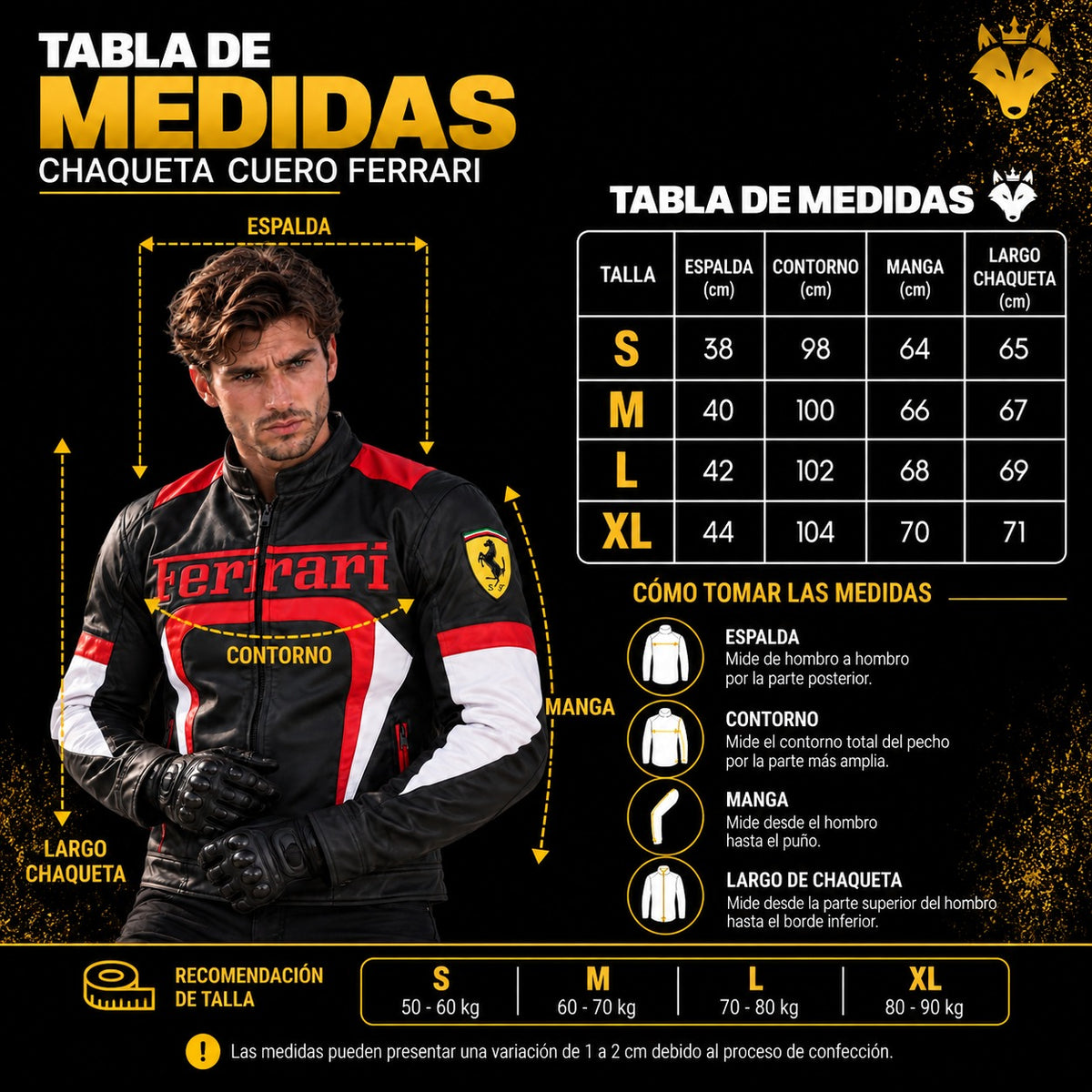 Chaquetas Moteras Racing Sport