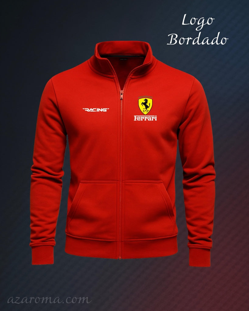 Hoodie Ferrari cuello alto