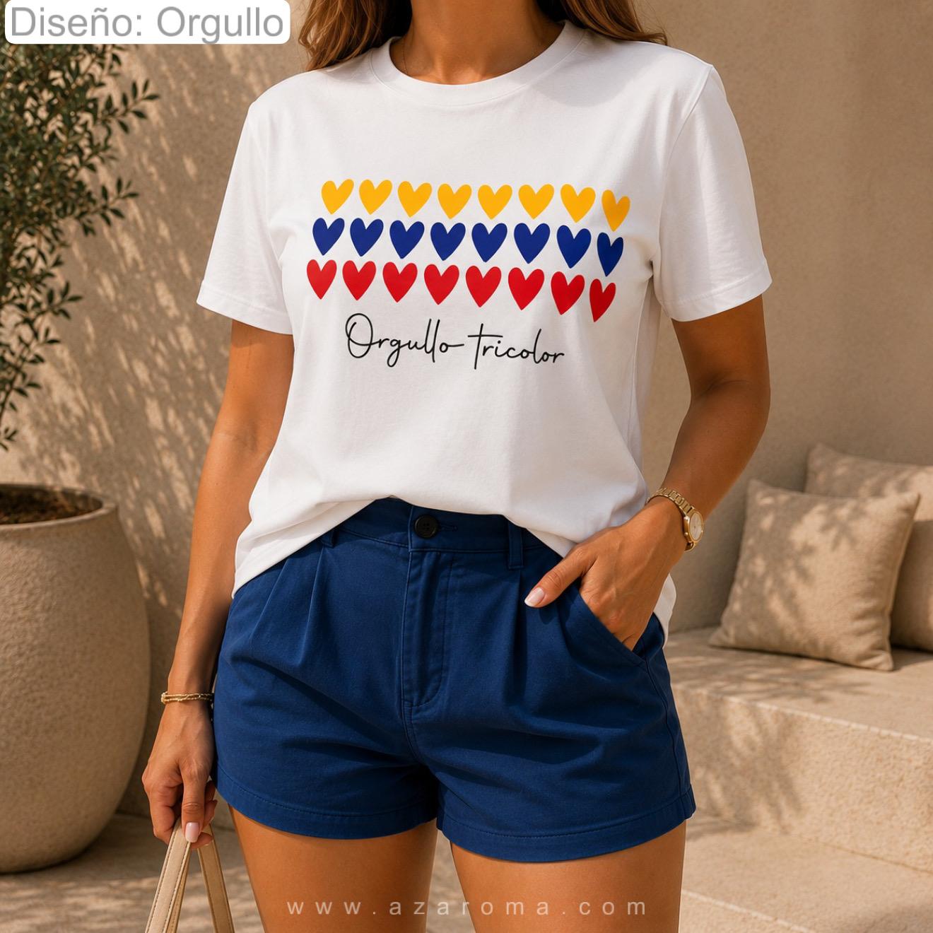 Camisetas Colombia mujer