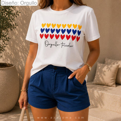 Camisetas Colombia mujer
