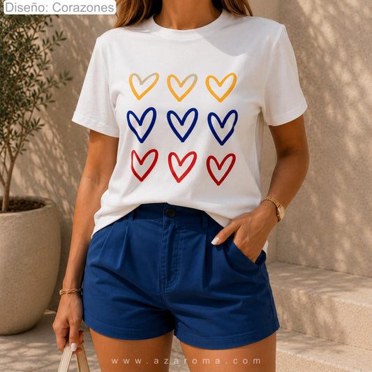 Camisetas Colombia mujer